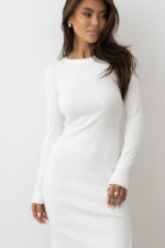 Elastyczna sukienka z rozcięciem ROMANCE - obrazek 6